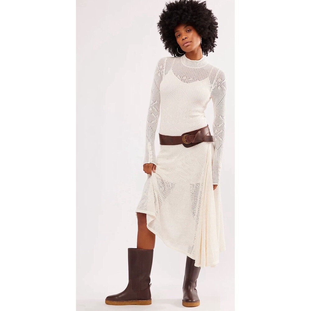 Free People Ivory Lace Maxi Dress